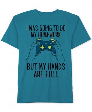 Хлопковая футболка с графическим принтом Jem Video Games, Big Boys , синий Hybrid