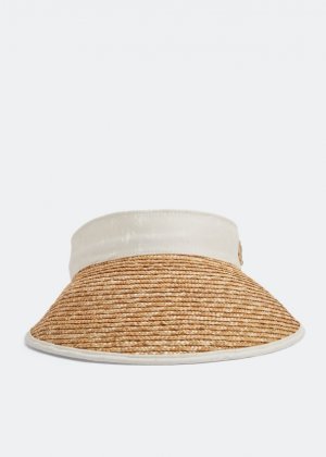 Шляпа JIMMY CHOO Ondine visor, белый