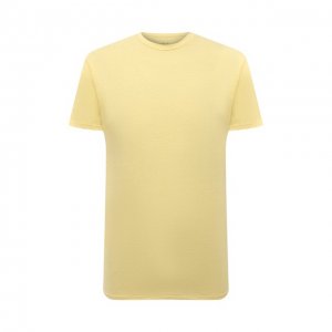 Льняная футболка Altea. Цвет: жёлтый