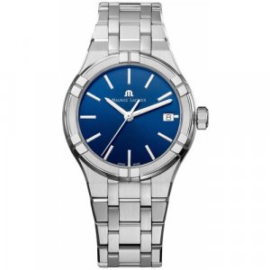 Наручные часы AI1106-SS002-430-1, серебряный, синий Maurice Lacroix. Цвет: серебристый/синий