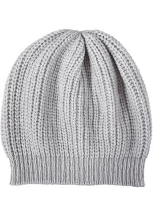 Вязанная шапка Les Copains. Цвет: серый