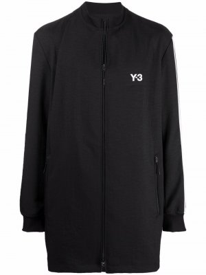 Удлиненная спортивная куртка Y-3. Цвет: черный