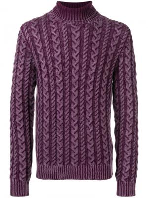 Свободный свитер с узором Tod's. Цвет: розовый