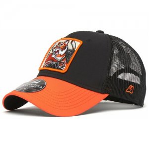 Бейсболка , размер 55-58, черный, оранжевый Atributika & Club. Цвет: оранжевый/черный