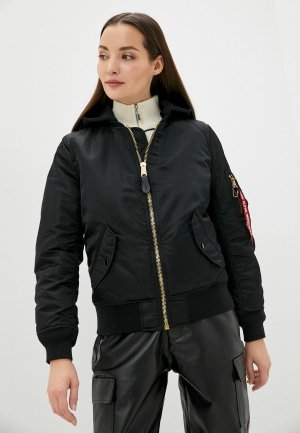 Куртка утепленная Alpha Industries MA-1 NATUS W. Цвет: черный