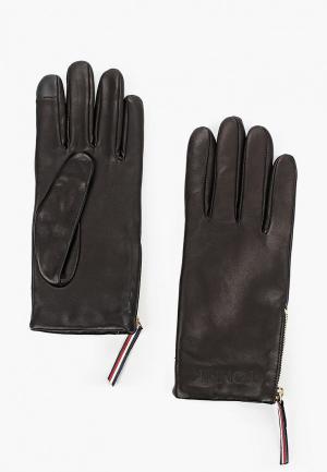 Перчатки Tommy Hilfiger. Цвет: черный