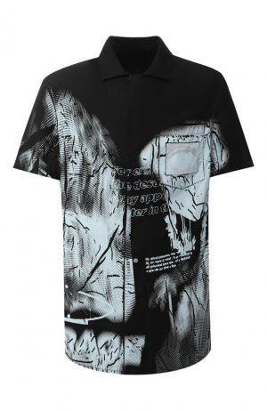 Рубашка с принтом 11 by Boris Bidjan Saberi. Цвет: черный