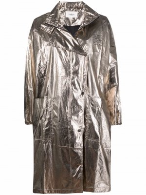 Пальто Rosie с эффектом металлик Ba&Sh. Цвет: золотистый