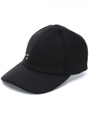 Бейсбольная кепка с логотипом металлик Off-White. Цвет: черный