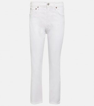 Укороченные джинсы Riley с завышенной талией , белый AGOLDE