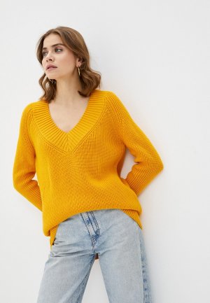 Пуловер EvaPop. Цвет: желтый