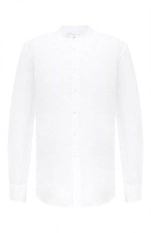 Льняная рубашка Stefano Ricci. Цвет: белый