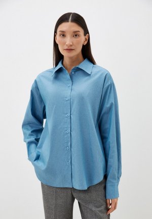 Рубашка Империя Stylish. Цвет: голубой