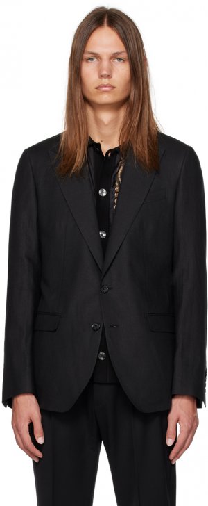Черный однобортный пиджак Dolce & Gabbana