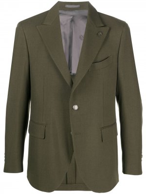 Однобортный пиджак Gabriele Pasini. Цвет: зеленый