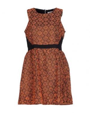 Короткое платье LUCY Paris. Цвет: оранжевый
