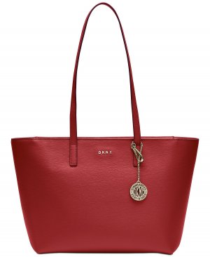 Большая сумка-тоут Bryant на молнии среднего размера, красный DKNY