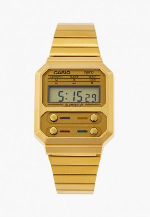 Часы Casio A100WEG-9AEF. Цвет: золотой