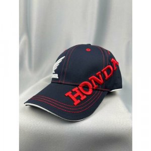 Бейсболка Хонда мото кепка, размер one size, синий Honda. Цвет: синий