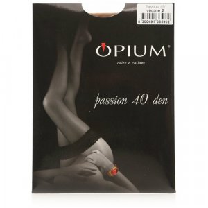 Чулки Passion, 40 den, размер 2, бежевый Opium. Цвет: бежевый