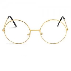 Очки в стиле Леннона круглые / Карнавальный аксессуар к костюму Гарри Поттера, золотистые СмеХторг. Цвет: золотистый