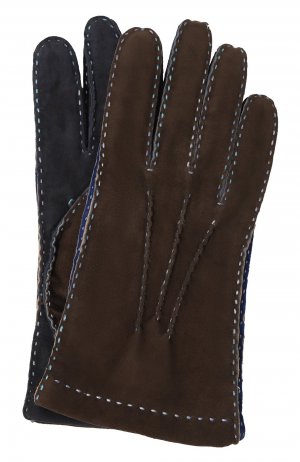 Замшевые перчатки TR Handschuhe. Цвет: коричневый