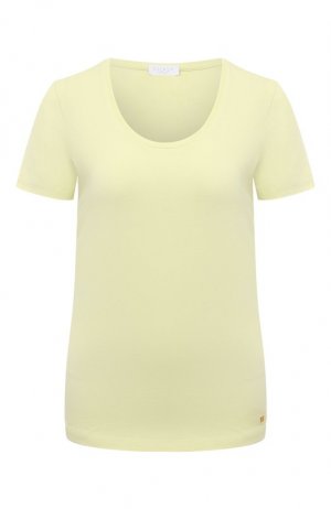 Хлопковая футболка Escada Sport. Цвет: жёлтый
