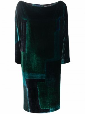 Платье с широким вырезом Gianluca Capannolo. Цвет: зеленый