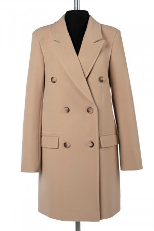 Пальто женское демисезонное EL PODIO. Цвет: светло-бежевый