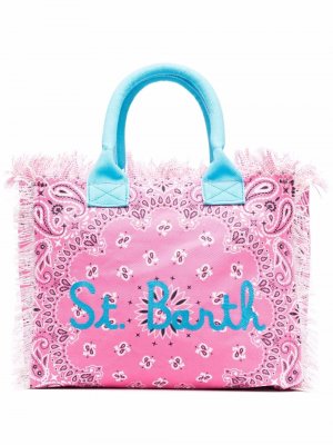 Пляжная сумка-тоут Vanity с принтом Mc2 Saint Barth. Цвет: розовый