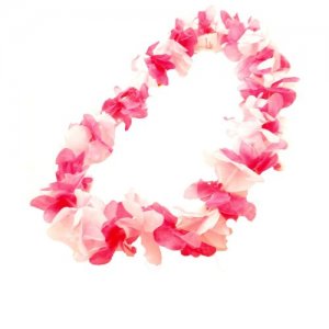 Ярко-розовое гавайское ожерелье (4898) RUBIE'S