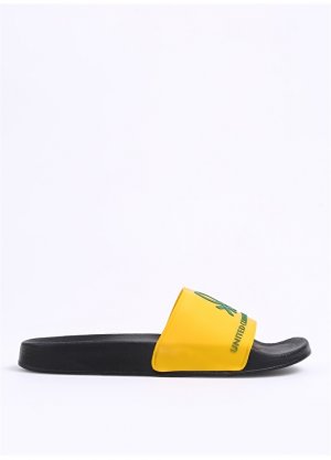 Черно-желтые мужские тапочки United Colors of Benetton