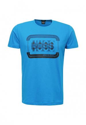 Футболка Boss Hugo. Цвет: синий