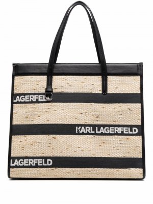 Большая сумка-тоут Skuare Karl Lagerfeld. Цвет: черный