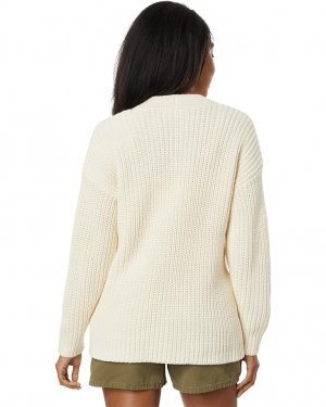 Свитер Textural-Stitch V-Neck Cardigan Sweater, цвет Antique Cream Madewell