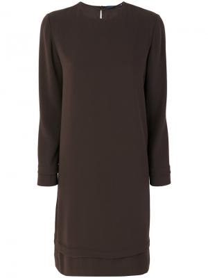 Платье-туника Aspesi. Цвет: коричневый