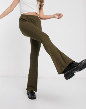 Расклешенные брюки -Зеленый Glamorous