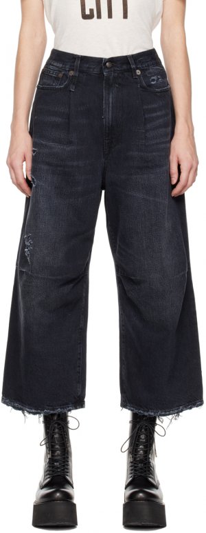 Черные широкие джинсы R13
