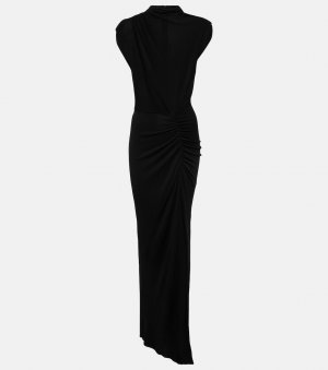 Платье макси apollo из джерси Diane Von Furstenberg, черный Furstenberg