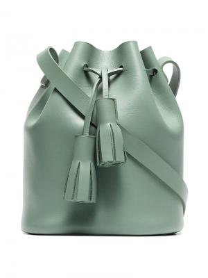 Маленькая сумка на плечо модели ведро Building Block. Цвет: зеленый