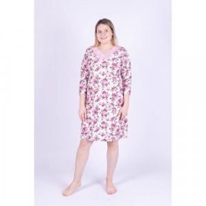 Сорочка средней длины, укороченный рукав, размер 158.164-84-90, розовый Свiтанак. Цвет: розовый