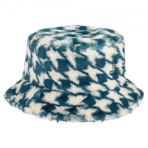 Панама арт. K4370 Faux Fur Bucket (синий / белый), размер 57 KANGOL. Цвет: синий