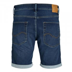 Мужские джинсовые синие шорты-бермуды JACK & JONES