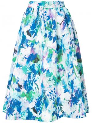 Пышная юбка с цветочным принтом Han Ahn Soon. Цвет: многоцветный