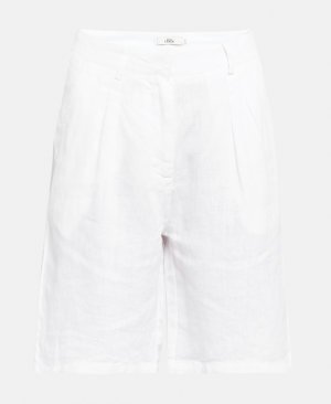 Льняные брюки чинос, белый 0039 ITALY