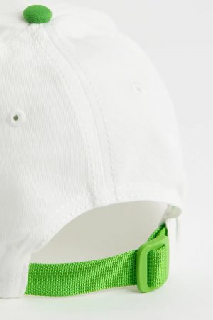 Габардиновая шапка с козырьком , зеленый H&M