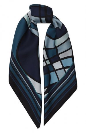 Шелковый платок Elie Saab. Цвет: синий