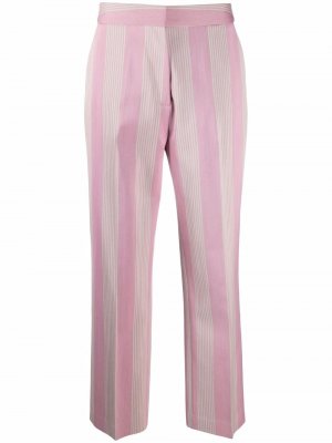 Полосатые брюки прямого кроя Tommy Hilfiger. Цвет: розовый