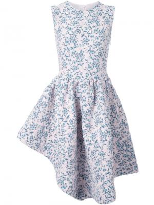 Асимметричное платье Duvet Jourden. Цвет: розовый и фиолетовый