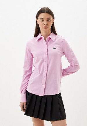 Рубашка Lacoste Regular Fit. Цвет: розовый